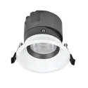 商用建筑照明，向下灯可调，高效，弹簧快速安装夹易于安装和拆卸，圆形装饰 (LUCIA DLRS109 18W)